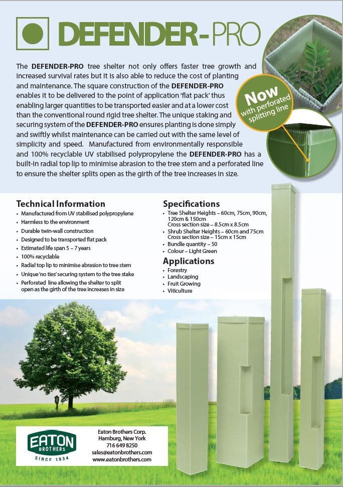 Tree Defender Pro - Tree Shelter for Young Trees and Saplings - 24"-60" 2