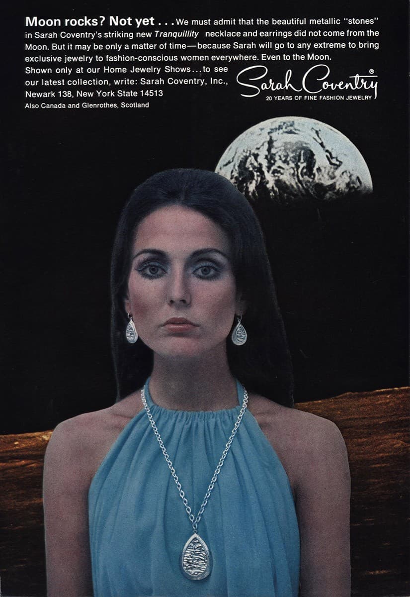 1969 Sarah Coventry: Moon Rocks Vintage Print Ad