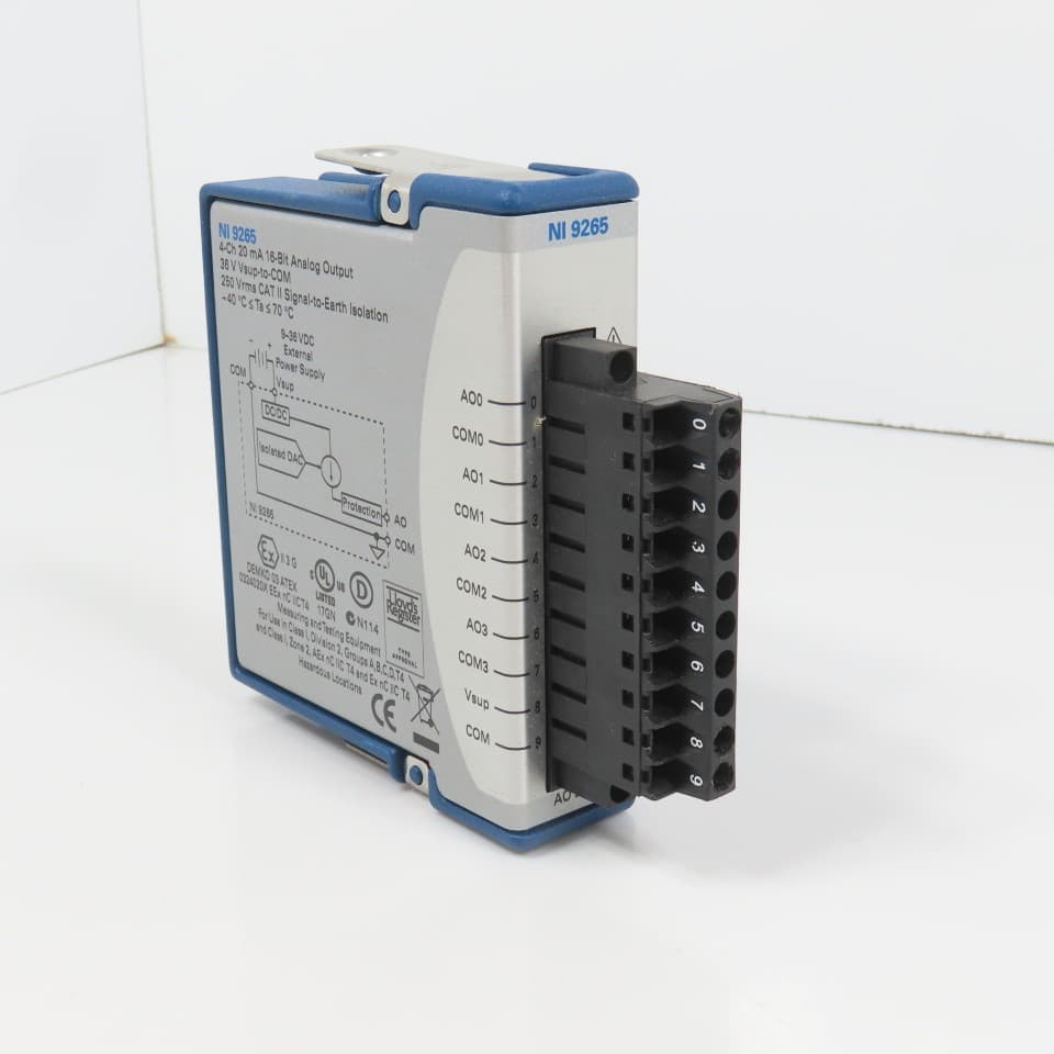 National Instruments NI 9265 198845A-01L 8-Channel Analog Output 16-Bit (Clean)