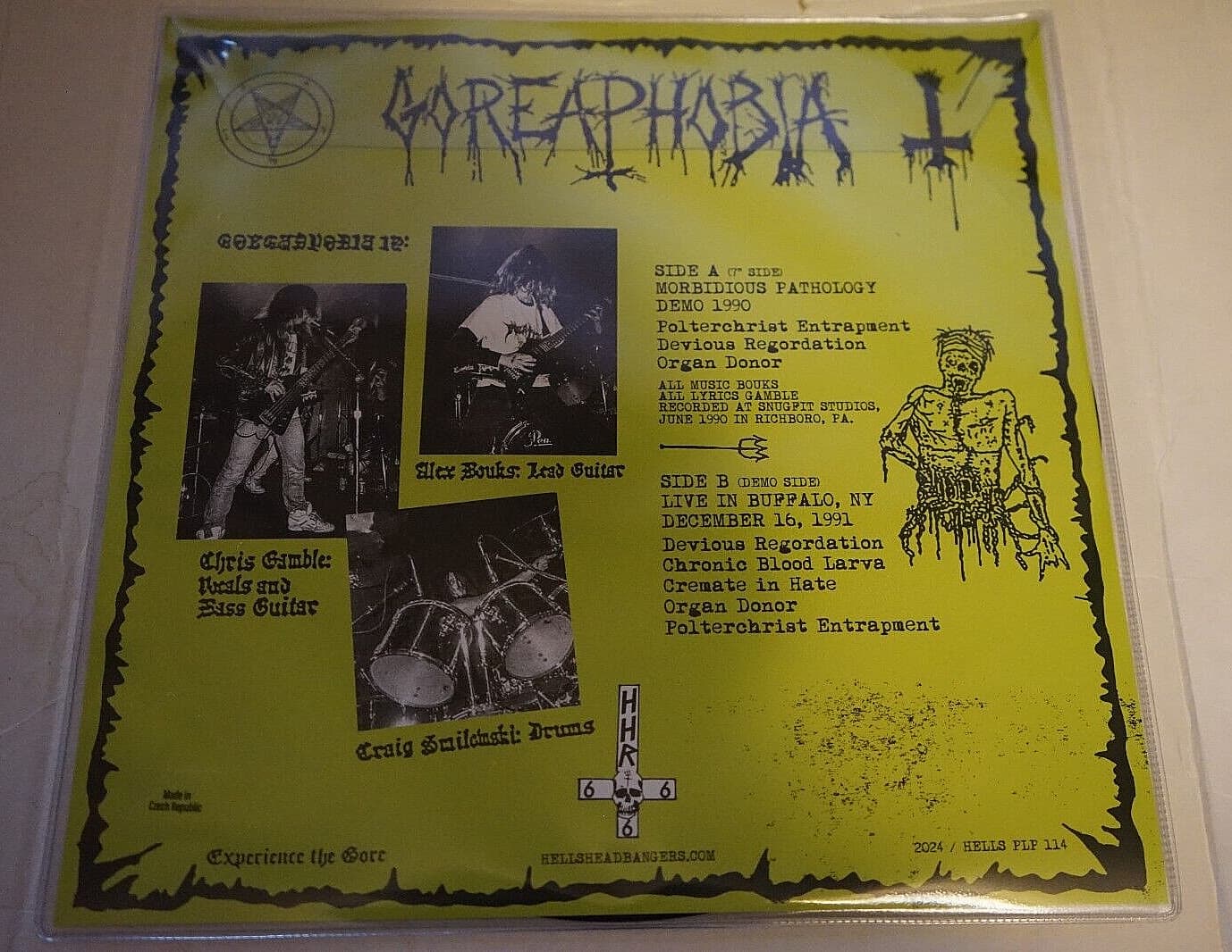 Goreaphobia Morbidus Pathology Picture Record Signed By Alex Bouks Limited 500 5