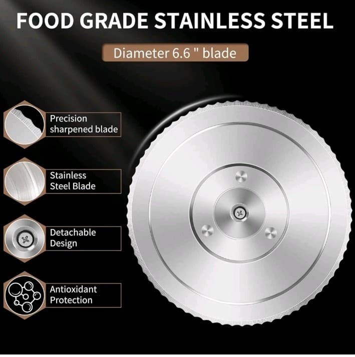 Manual Hand Crank Bread Slicer Stainless Steel Blade Slicing Guide Cover 5