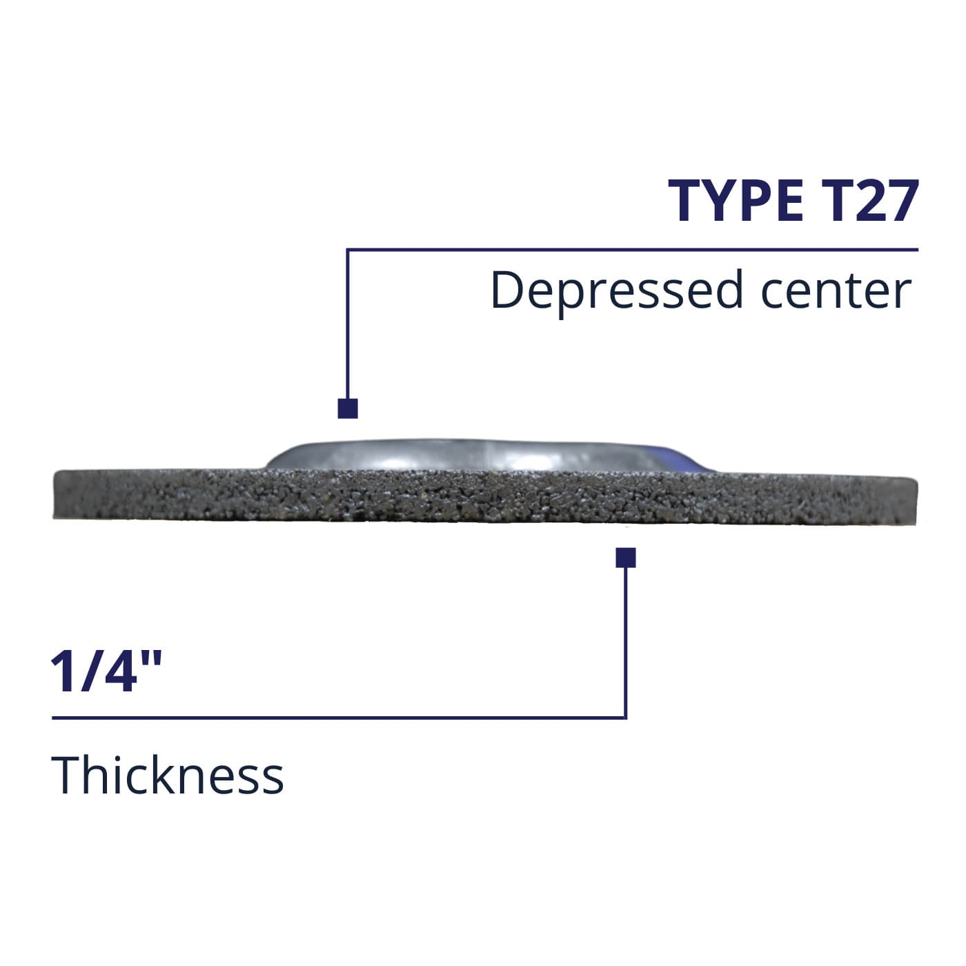 100 PACK Grinding Wheels 4-1/2" x 1/4" x 7/8" Metal Steel 4.5 Disc Angle Grinder 5