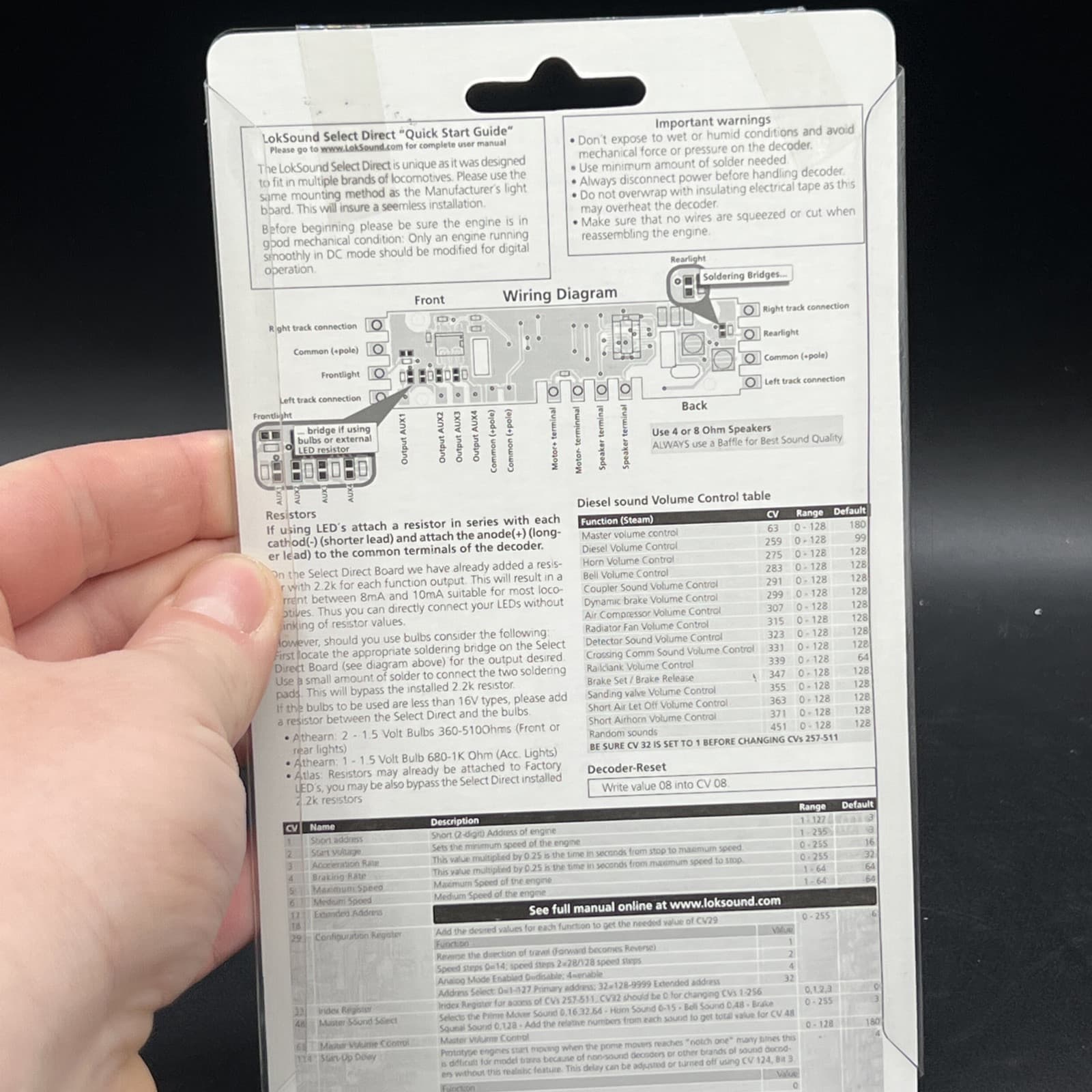 NOS ESU Loksound Direct 73700 Universal Sound Decoder  5