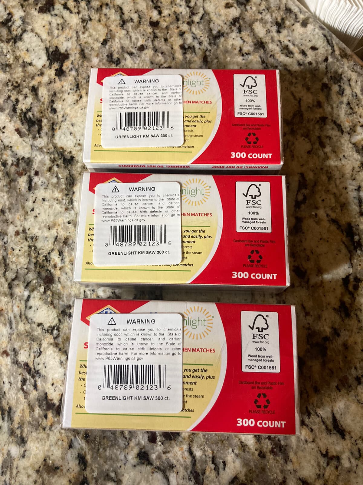 (3 boxes) (300 per box)Vintage Diamond Strike Anywhere Matches 3