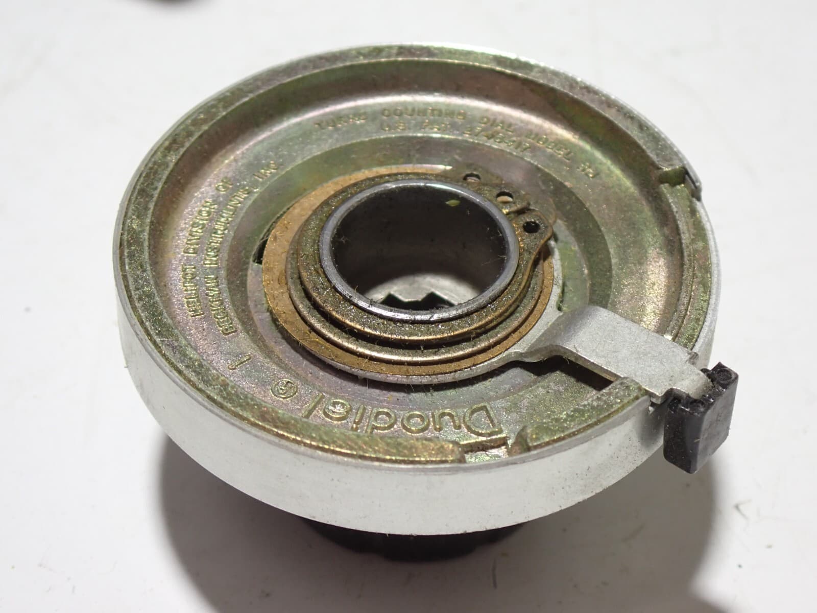 Duodial Helipot BECKMAN potentiometer turn counter 15 TURNS 3