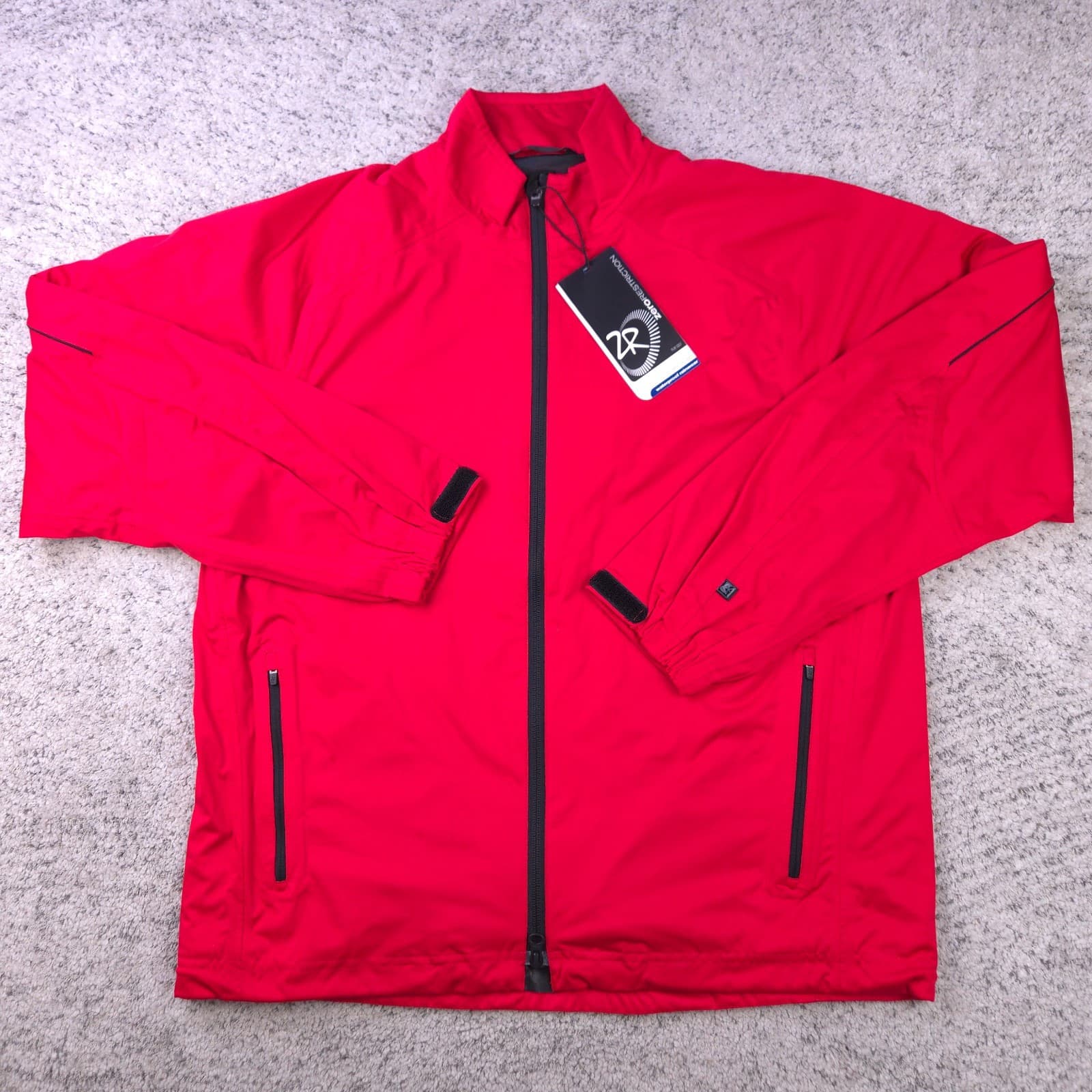 Zero Restriction Jacket Men Medium Tour Series Waterproof Full Zip Rain Wind NWD