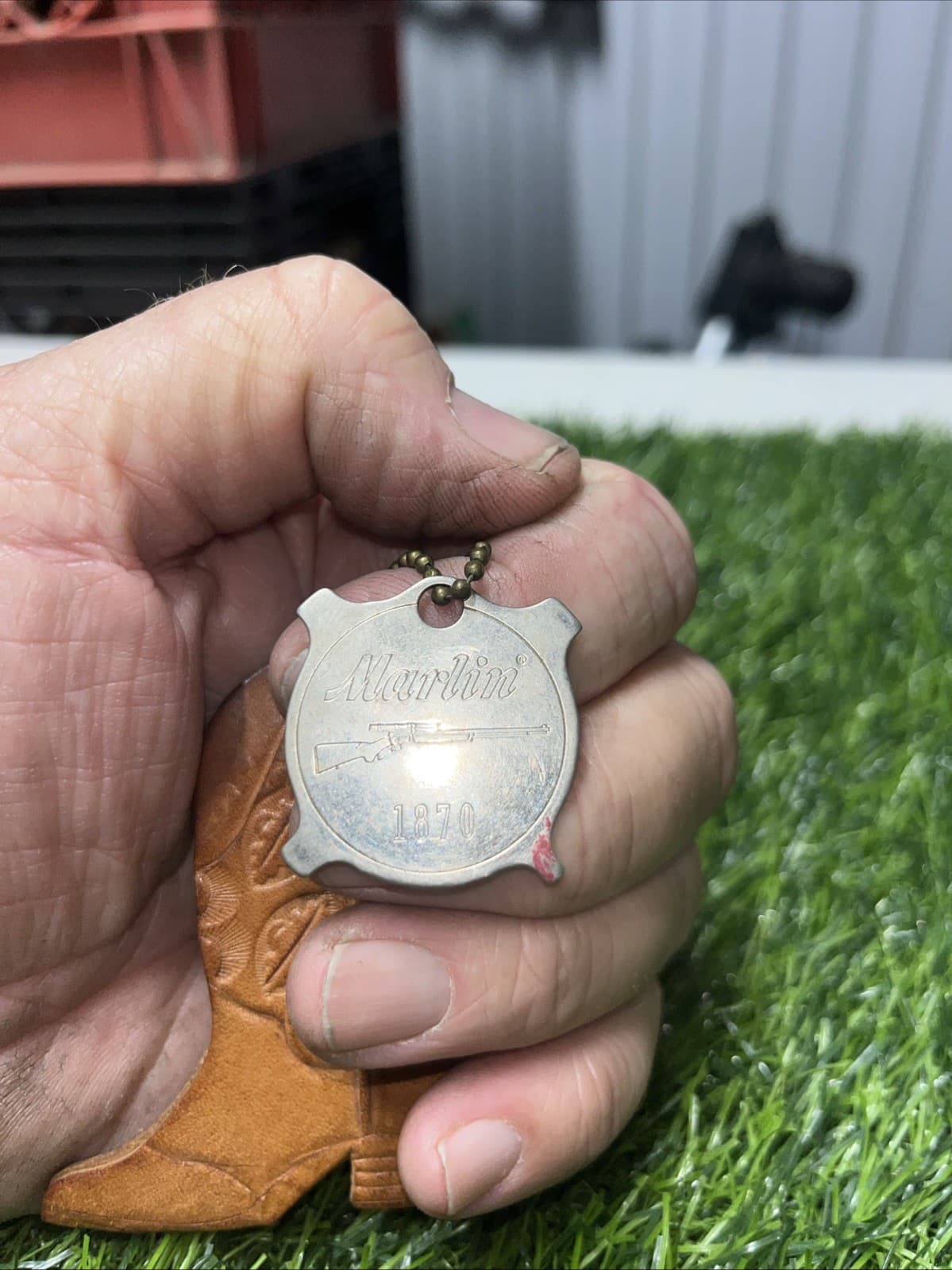 VTG MARLIN GUN KEYCHAIN POCKET SCREW DRIVER 1870 w COWBOY      AA 3