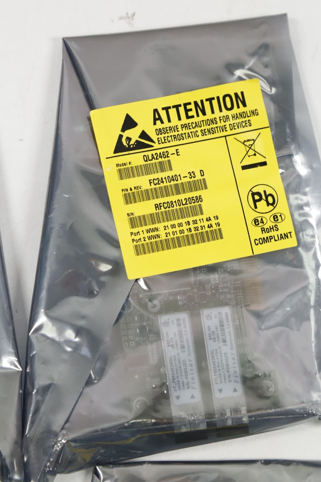 4x SUN QLA2462 FC2410401-30 4GB FC PCI-X 2.0 DUAL PORT ADAPTERS - New Sealed 5