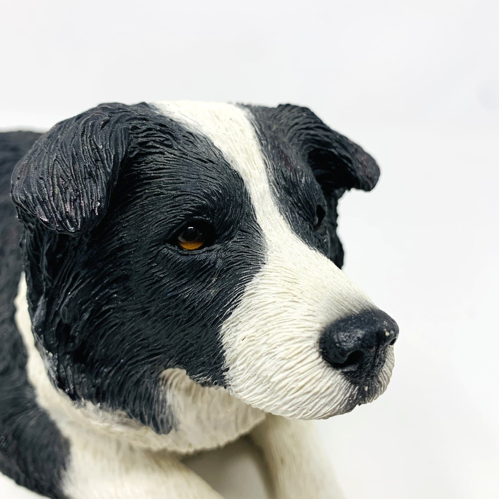 Sandicast 389 Border Collie Dog Figure Figurine Statue 10” 1992 Large USA 2