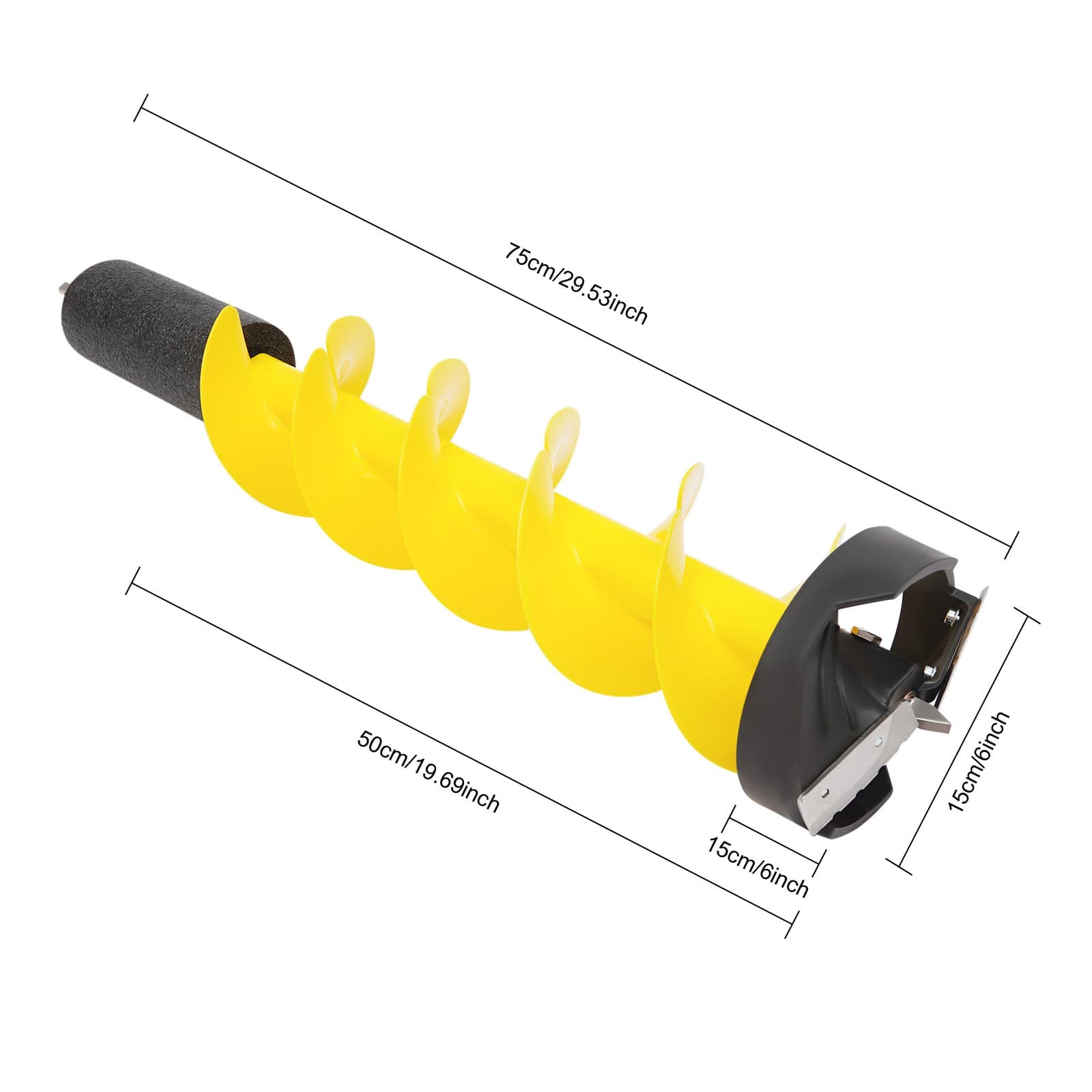 Ice Drill Auger, Nylon Ice Fishing Auger Replacement Part, Ice Fishing Auger 3