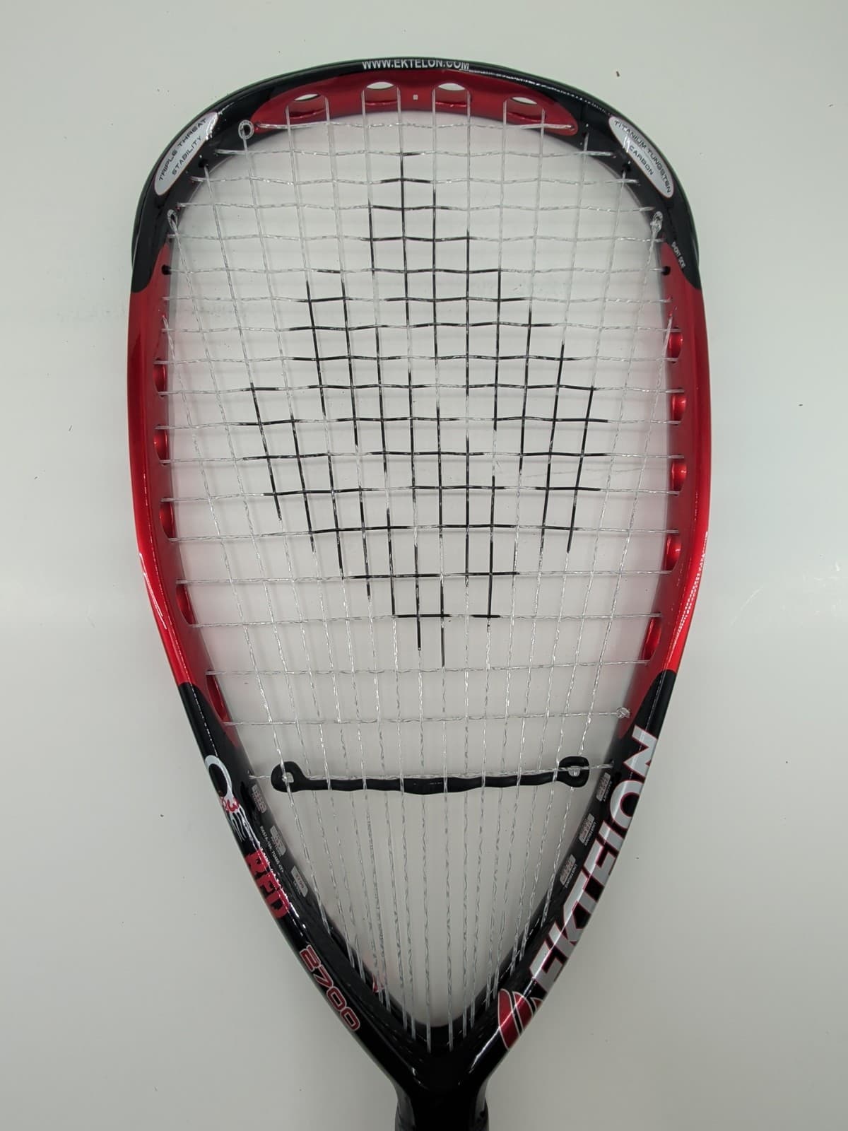 Ektelon O3 Red 2700 Racquetball Racquet Titanium Tungsten Carbon W/Case 3