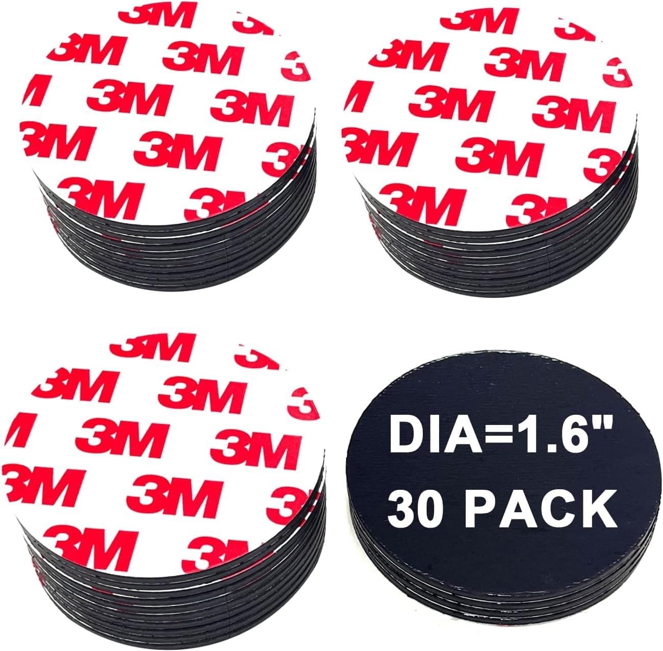 Big Round Magnets Dots-40mm, Precut Flexible Circle Magnetic Tapes with Adhes
