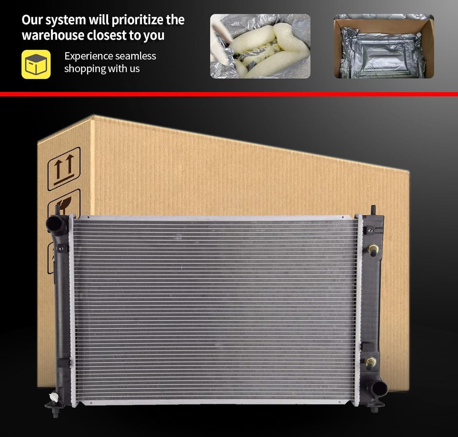 1095 Radiator Compatible With Ford Thunderbird Mercury Cougar 1989-1993 3.8L V6 6