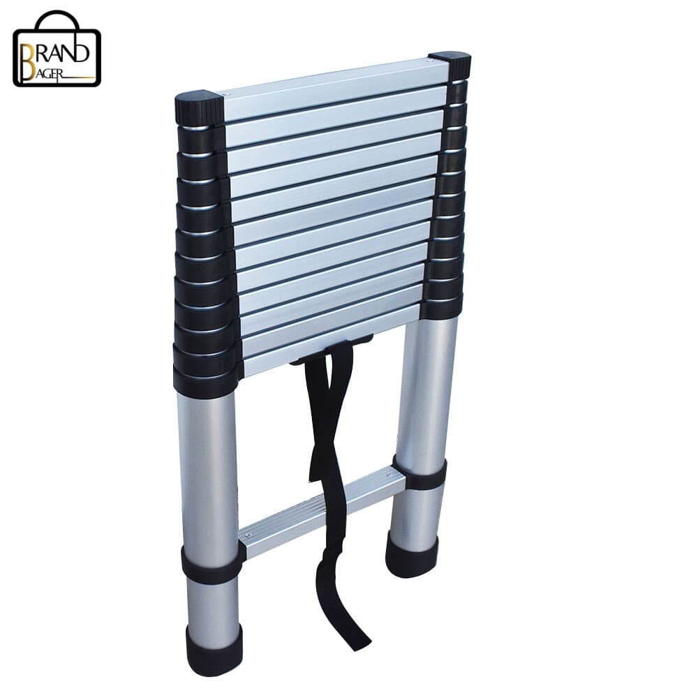 12.5 Feet 330Lbs Safe And Stable Extension Ladder Aluminum Folding Step Ladder 5