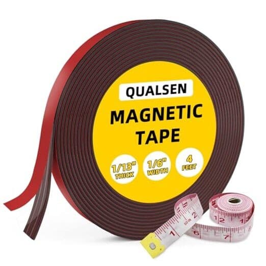 Magnetic Tape - Strong Flexible Magnetic Strips with 1/2 Inch x 4 Feet