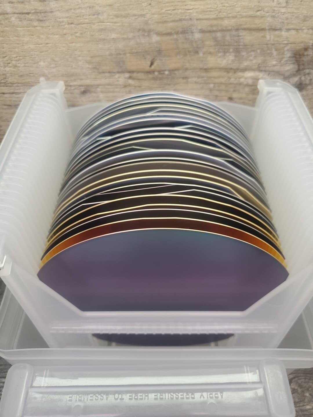 6-in 150.0 0.2 mm P/B High Purity Silicon Wafer Case Single side polished 25 Pcs 2