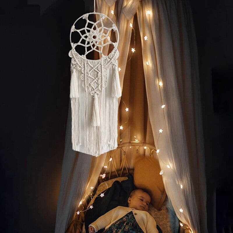 1 Pieces Boho Wall Decor Dream Catcher Macrame Wall Hanging Home Decoration F2M5 2