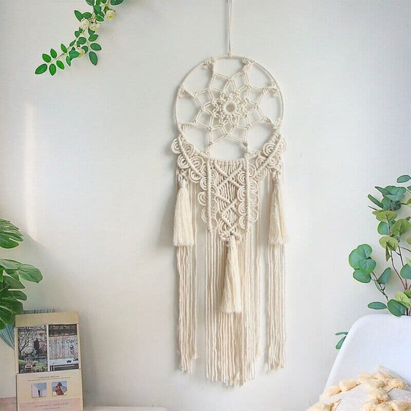 1 Pieces Boho Wall Decor Dream Catcher Macrame Wall Hanging Home Decoration F2M5 3