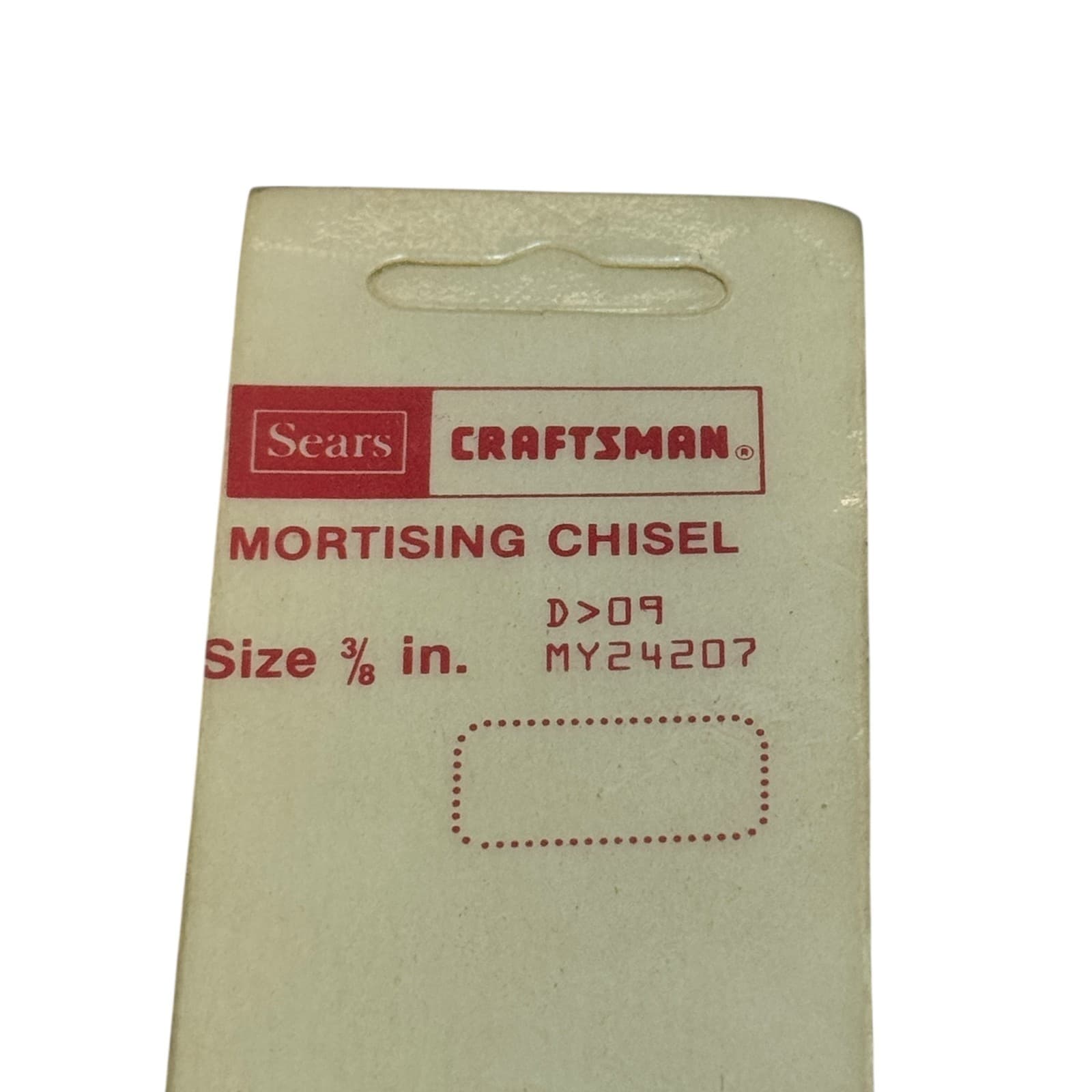 NOS Sears Craftsman Mortising Chisel Bit 3/8" New in Package 2