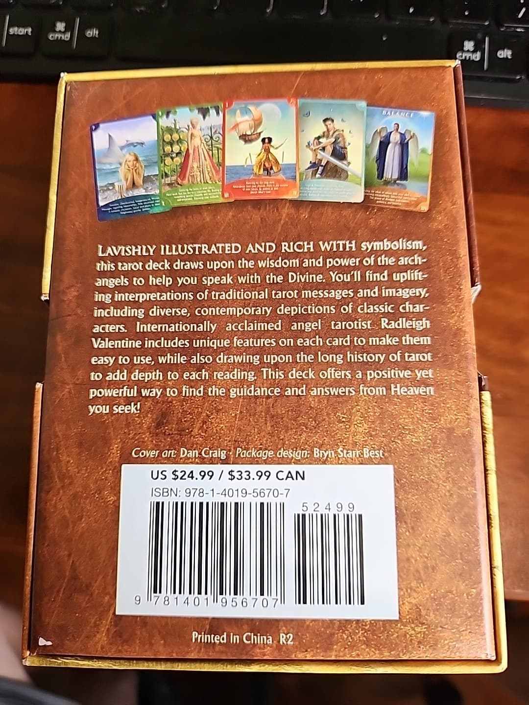 Angel Wisdom Tarot 78 Card Deck and Guidebook Radleigh Valentine 3