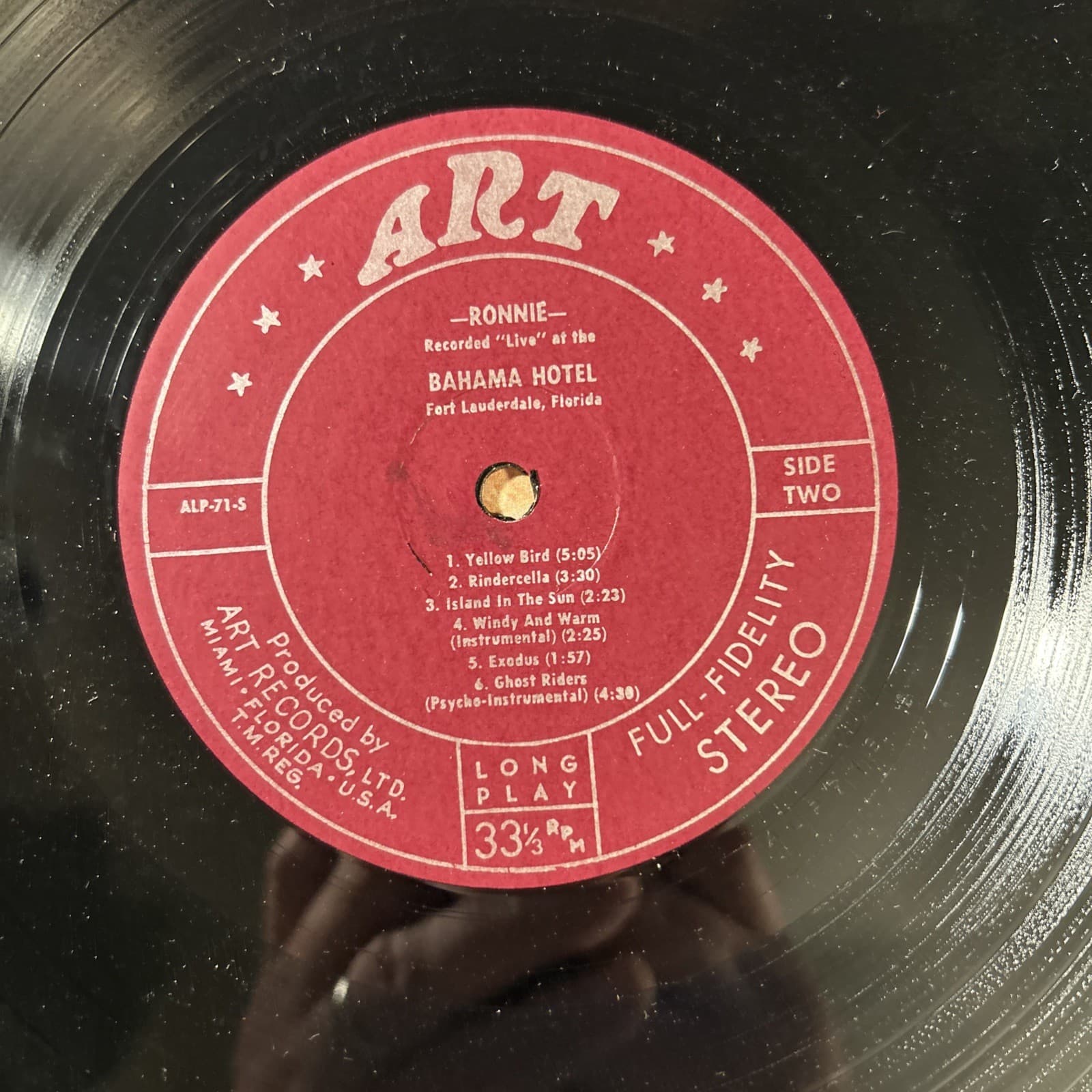 Ronnie Prophet Vinyl Record Volume Three Signed Autograph 5