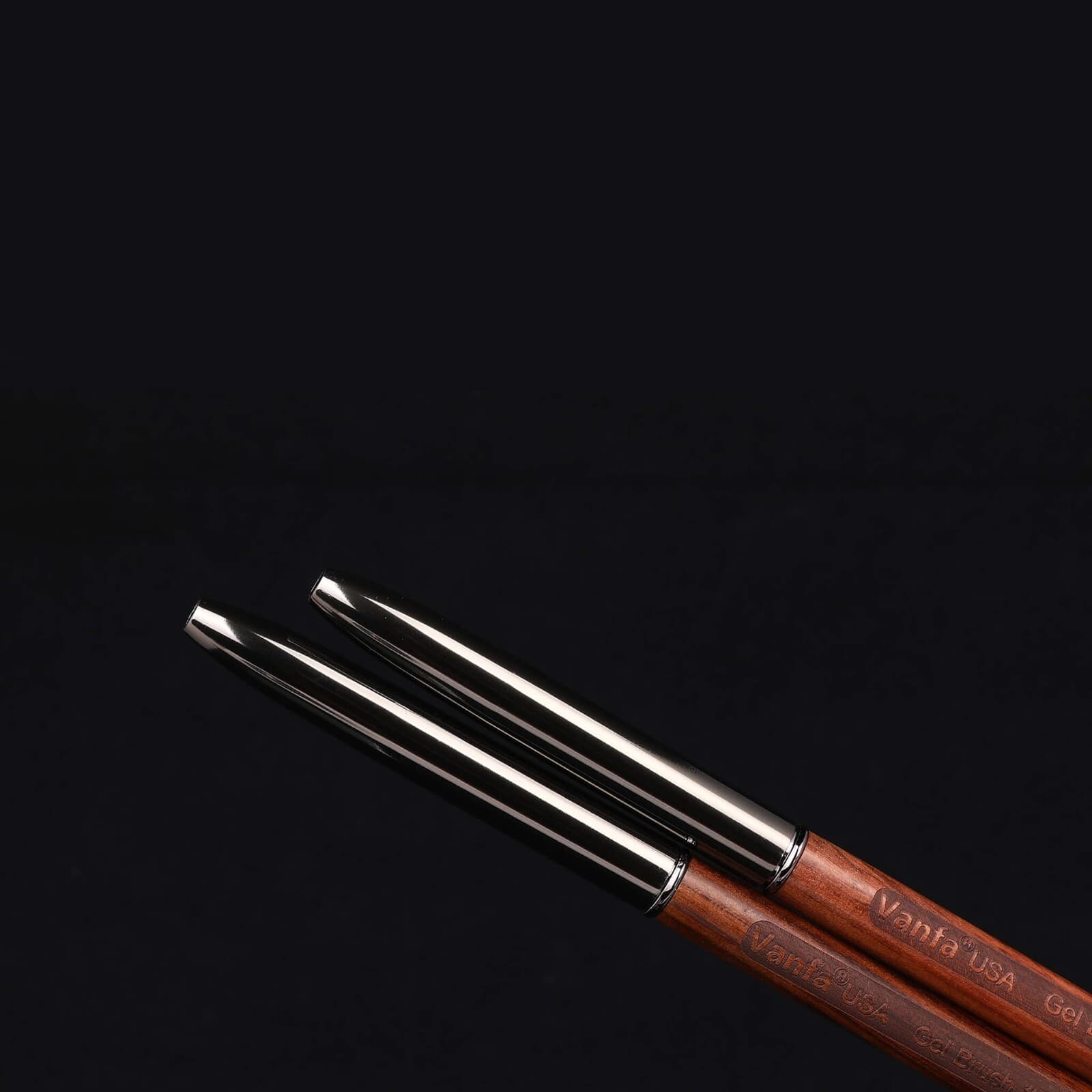 Vanfa Gel Nail Brush set for Builder Gel, Polygel, Hard Gel (1 Oval + 1 Sqaure) 4