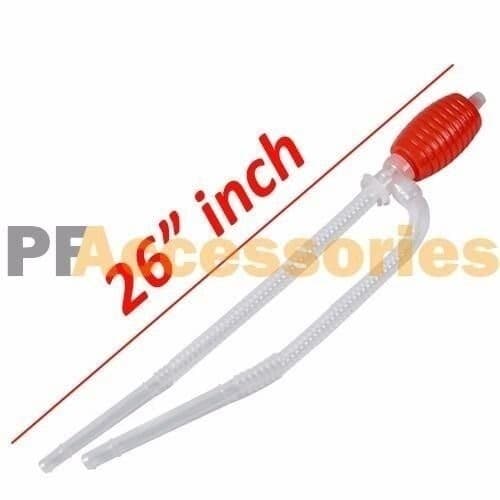 Universal Car Siphon Pump Liquid Gas Fuel Oil Water Hose Transfer Manual Sucker 2