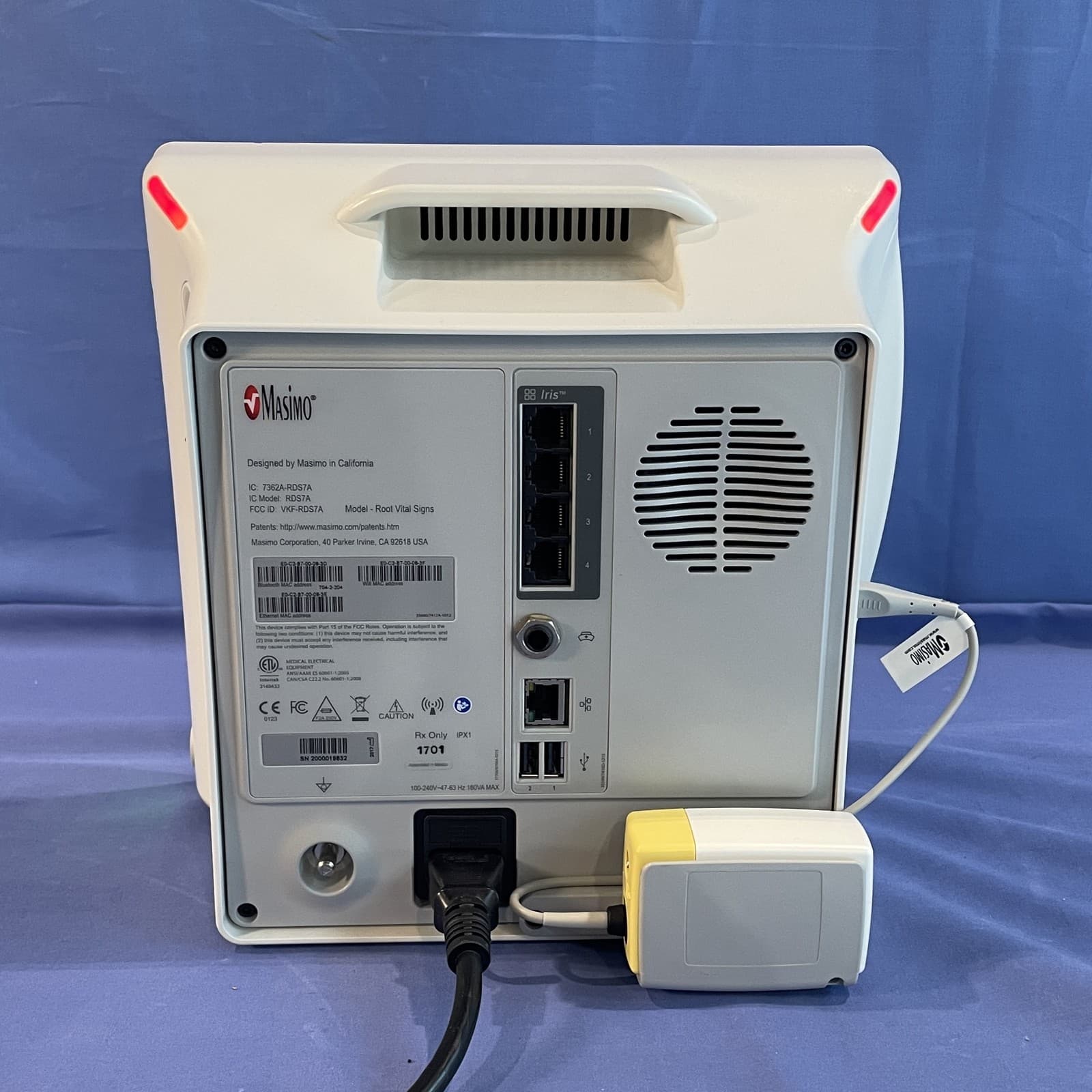 Masimo Root RDS7A Monitor w/ Radical-7 Pulse CO-Oximeter & ISA CO2 Capnography 5