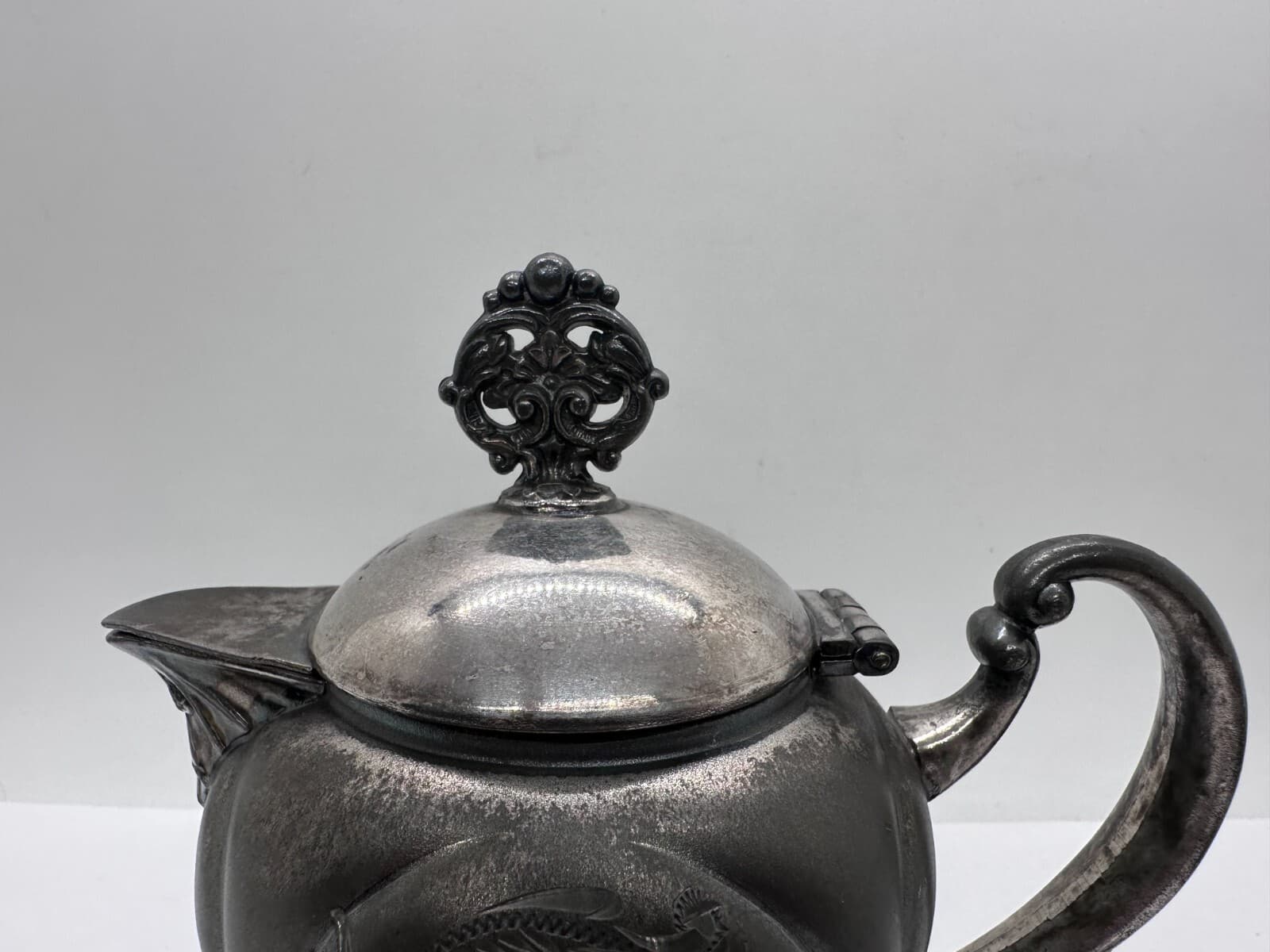 New Amsterdam Silver Co #261 Vintage Plated Antique Creamer 3