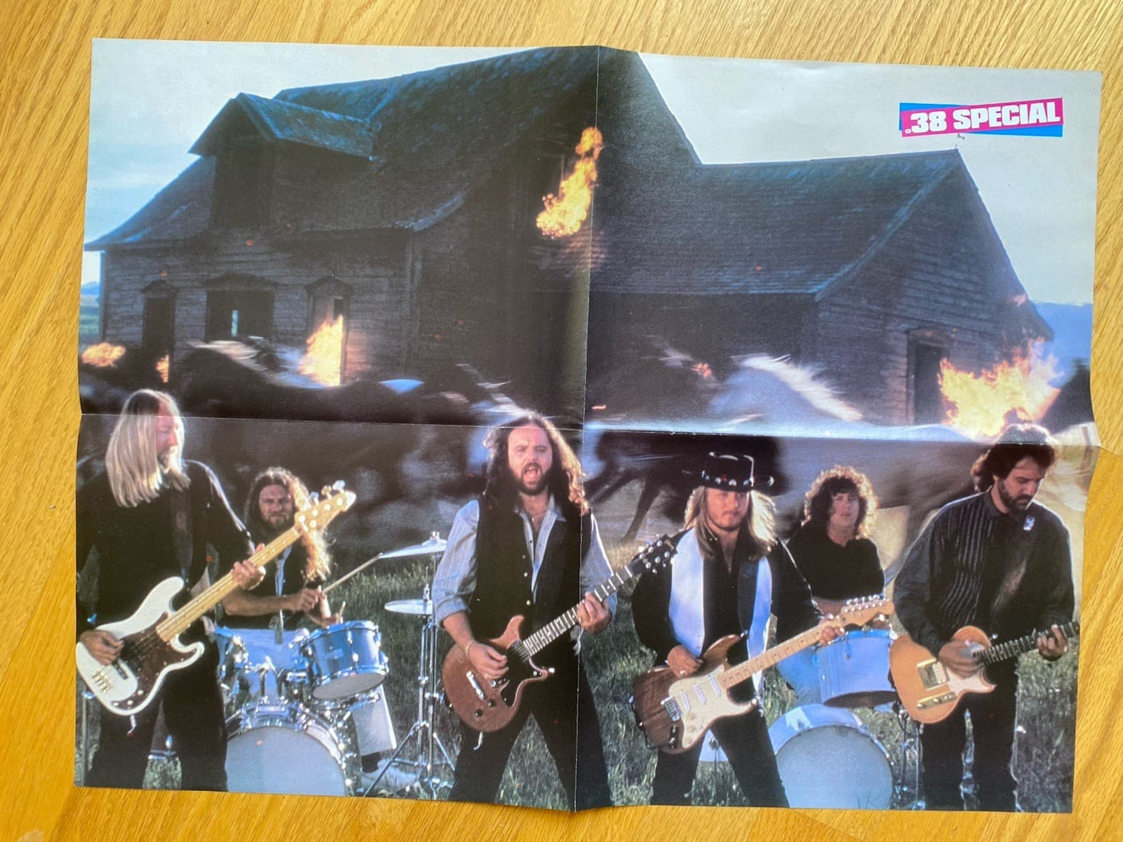 Billy Idol / 38 Special Vintag Pullout Poster 1980s 2