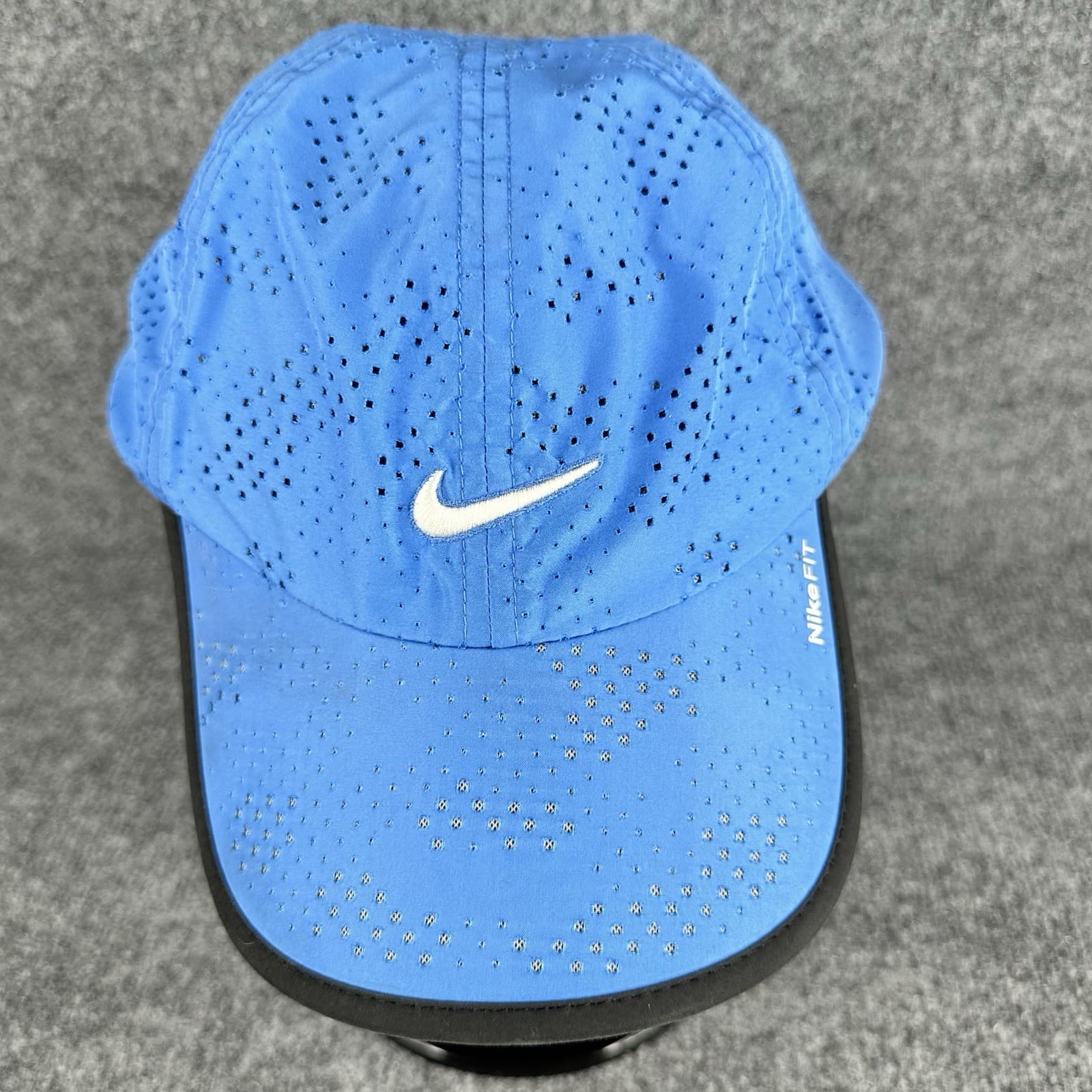 NEW 2007 NIKE FIT Adult Dry Perforated Adj. Golf/Tennis Hat/Cap-Blue 218606-420