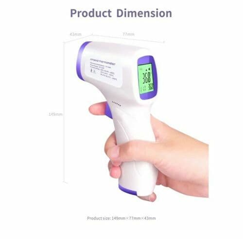 NON-CONTACT CE Medical Grade Infrared Forehead Thermometer LCD Laser USA SHIP 3