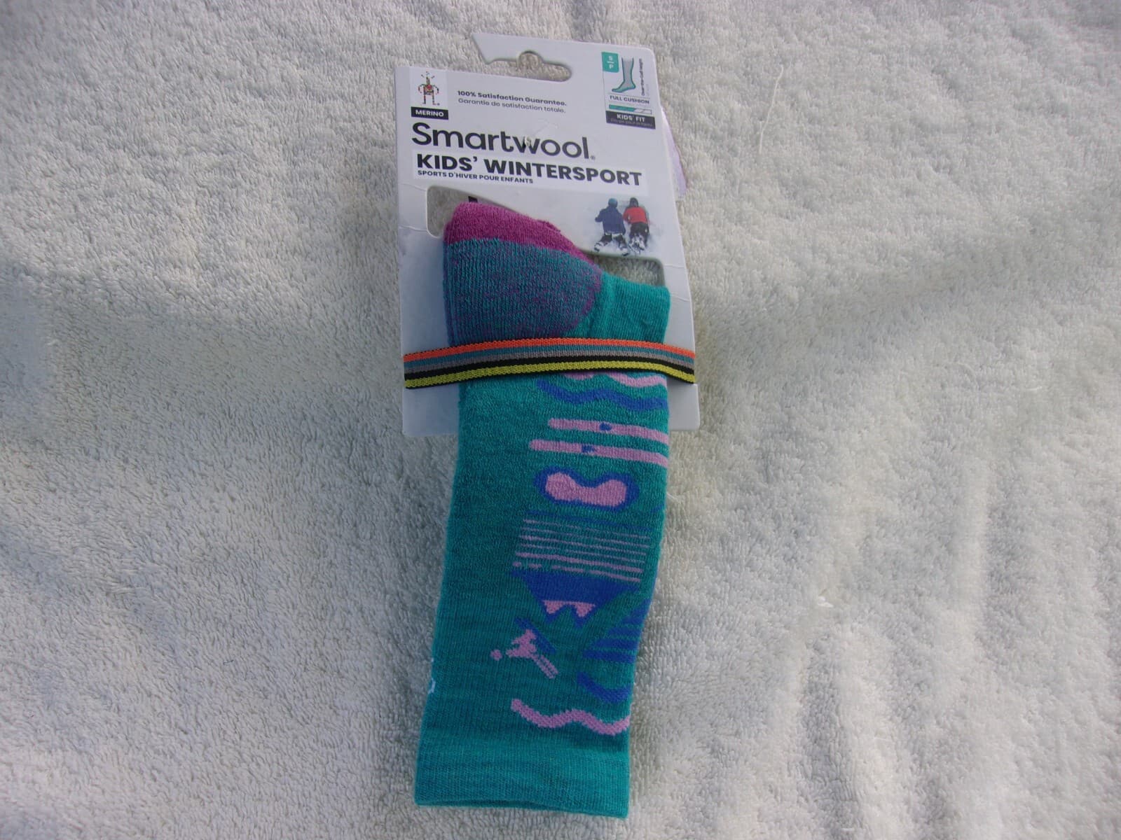 NWT Smartwool Kids wintersports socks, S (3-5.5), or XS, blue, wool blend, OTC