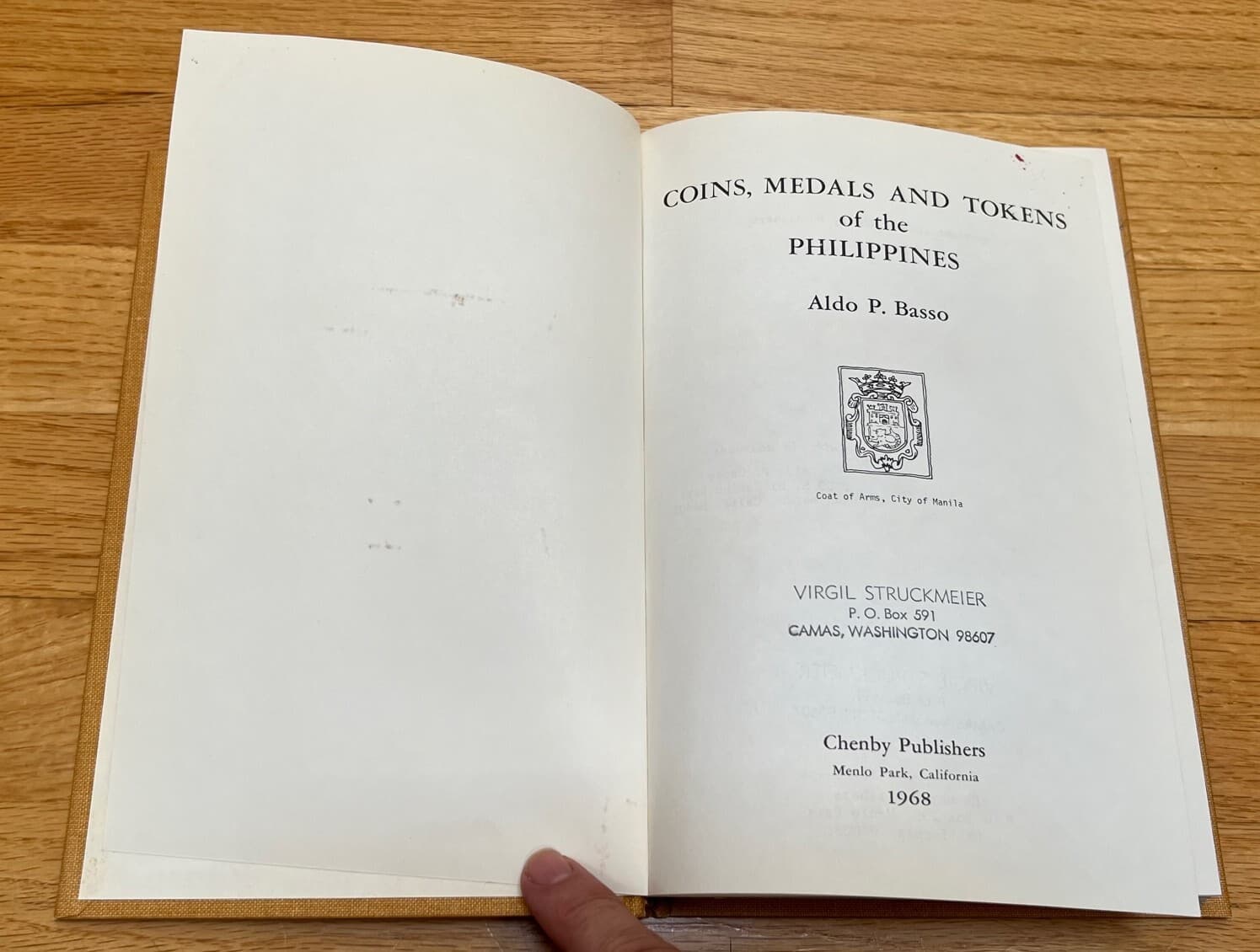 Basso 1st Edition Book: Coins, Medals and Tokens of the Philippines 3