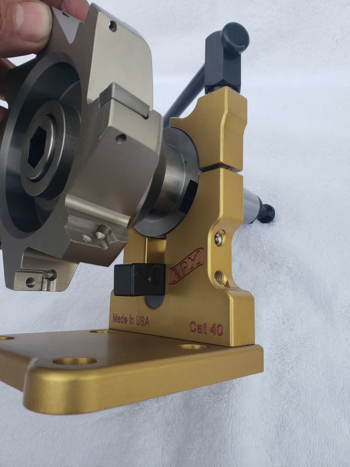 CAT 40 Tool Holder Tightening Fixture universal mounting vise  APM, MADE IN USA 4