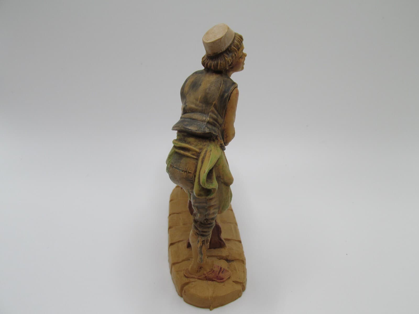 VTG Fontanini Nativity Figure Man at Workbench Made Italy # 205 3