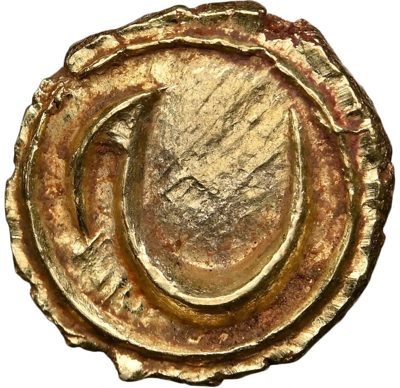 1787 - (AM 1216) INDIA GOLD FANAM - Mysore - Tipu Sultan Patan - NGC MS64 2