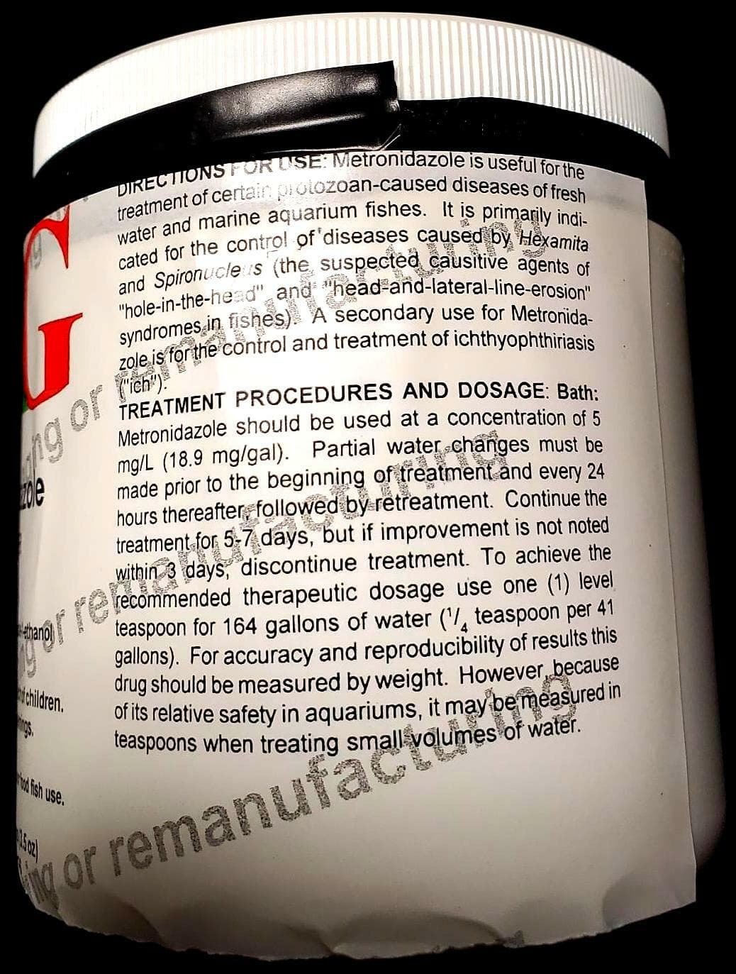 METRO ANTI PARASITIC Aquarium Fish Disease Medication 500 GM  AQUASCIENCE 2