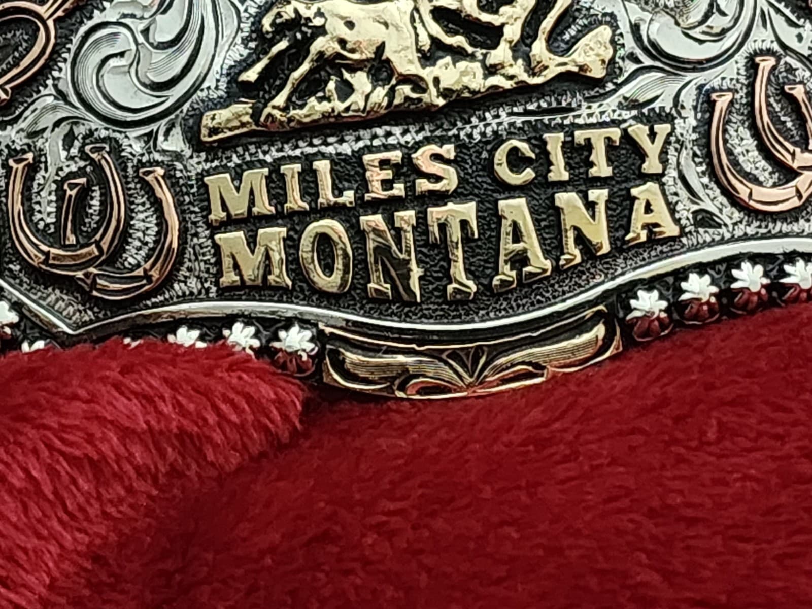 Rodeo☆1976☆Calf Roping X-TREME Champion Trophy Buckle☆Miles City Montan☆Rare☆R15 6