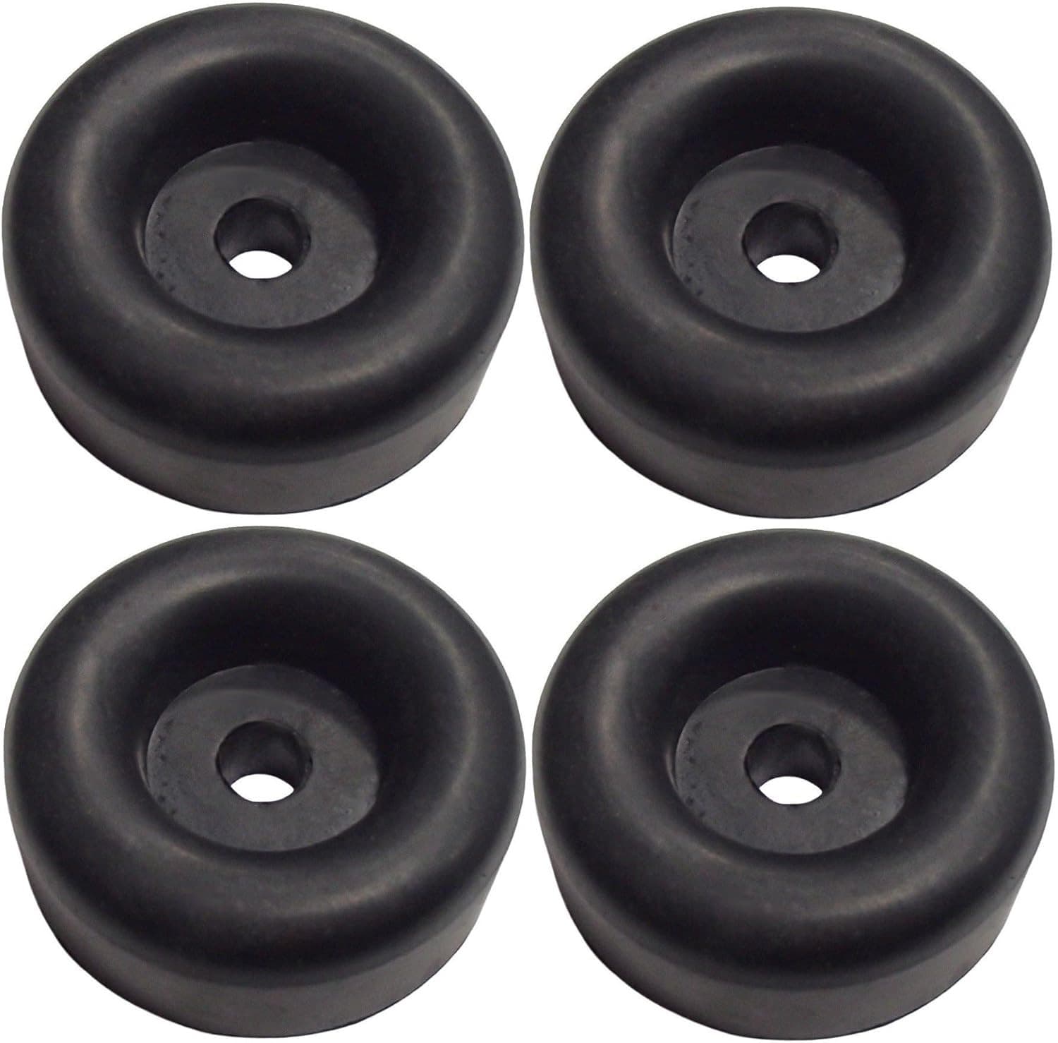 (4 Pack) 2.5" Trailer Ramp Door Bumper, Compatible with Truck Cargo Hatch - roun 2