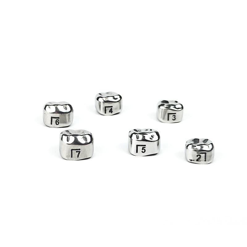 Dental Permanent Molar Crowns Stainless Steel Adult Preformed Temporary Crown 4