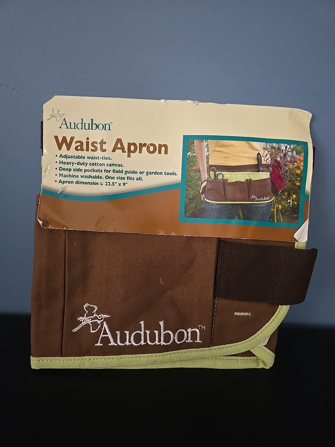 Audubon Half Waist Work Apron Garden Rugged Canvas Woodwork Tool Belt Heavy Dut