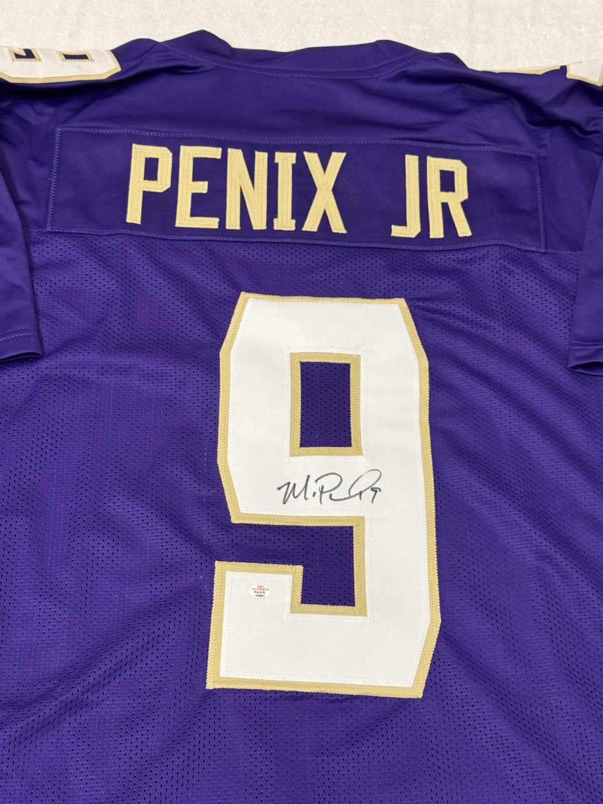 Michael Penix Jr Washington Huskies Signed Football Jersey COA