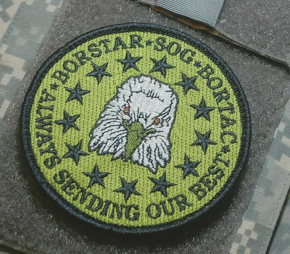 US BORDER SECURITY BORSTAR SOG BORTAC velkrö DD PATCH: ALWAYS SENDING OUR BEST 2