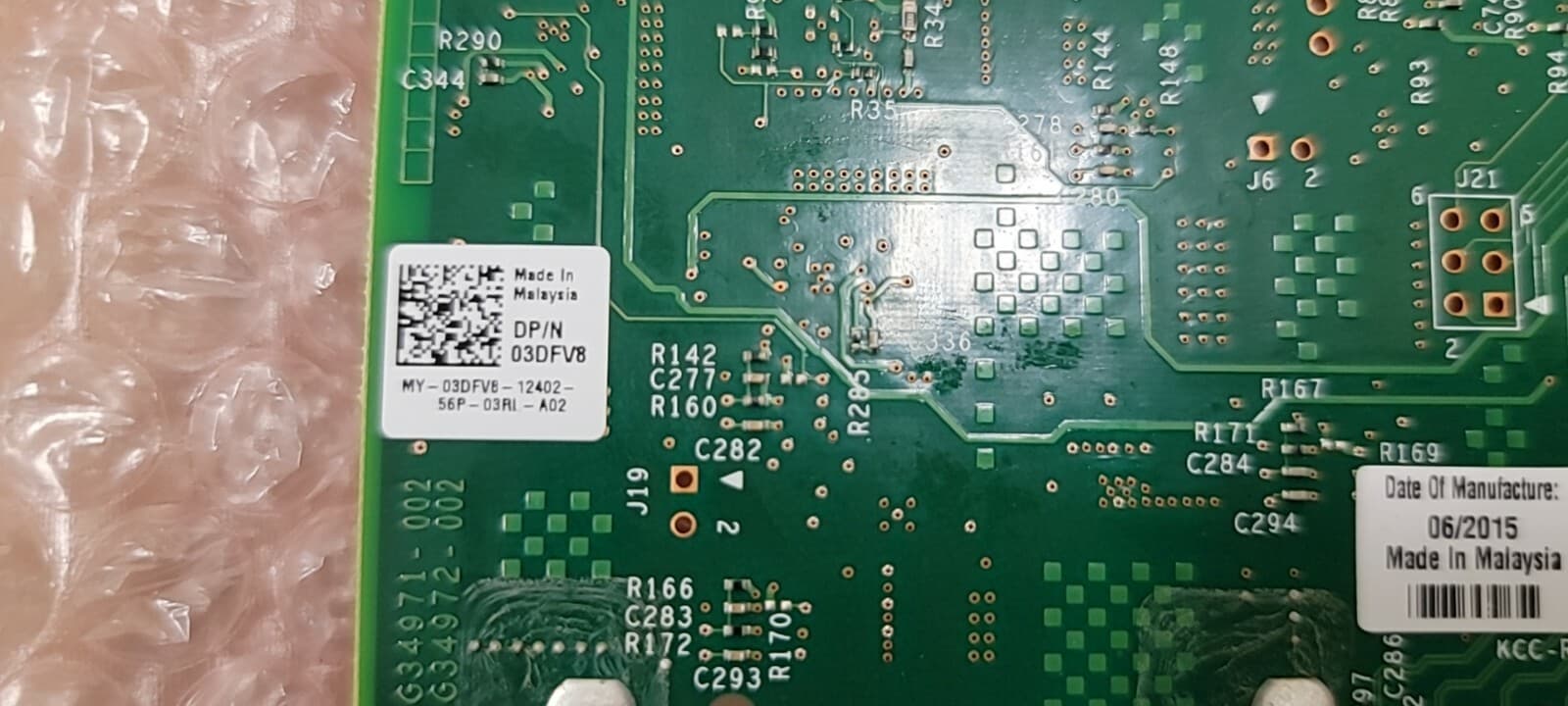 Genuine Dell/Intel X540-T2 Dual Port 10GbE Converged Network Adapter 3DFV8 Long 2