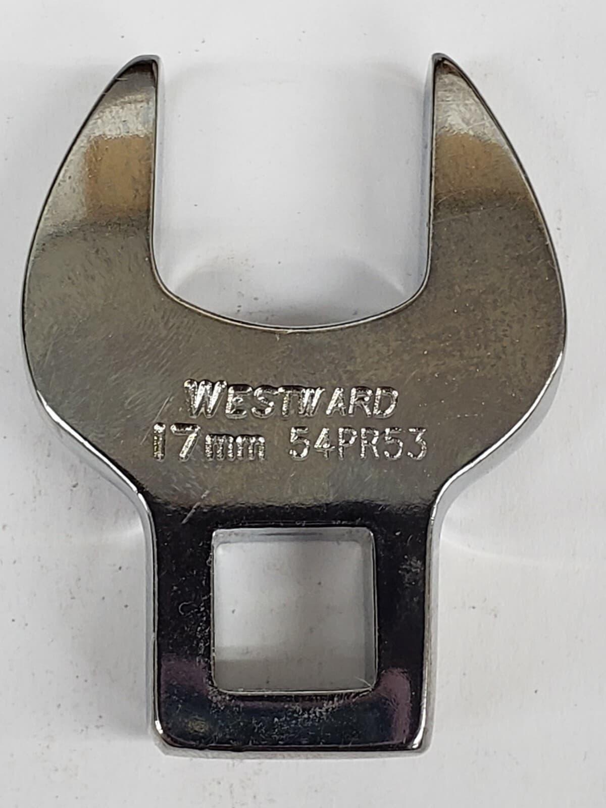 Westward 54PR53 Crowfoot Wrench, 3/8" Dr 17mm 3