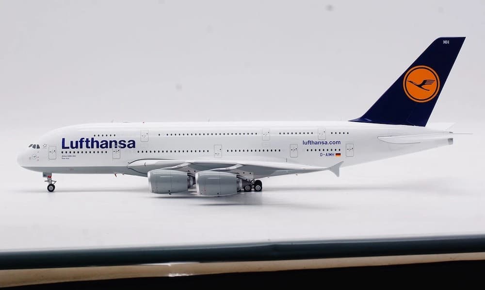 SQ Wings L2078 Lufthansa Airbus A380-800 New York D-AIMH Diecast 1/200 Jet Model 4