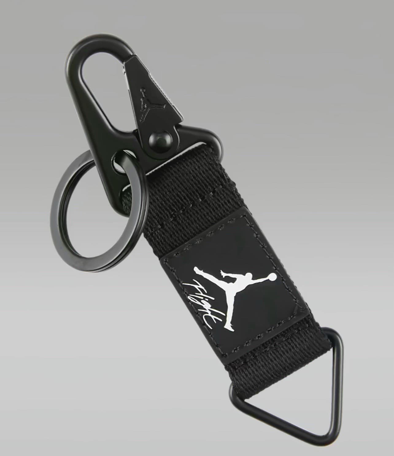 Nike Air Jordan Flight Mens Key Holder Keychain Black NWT 2