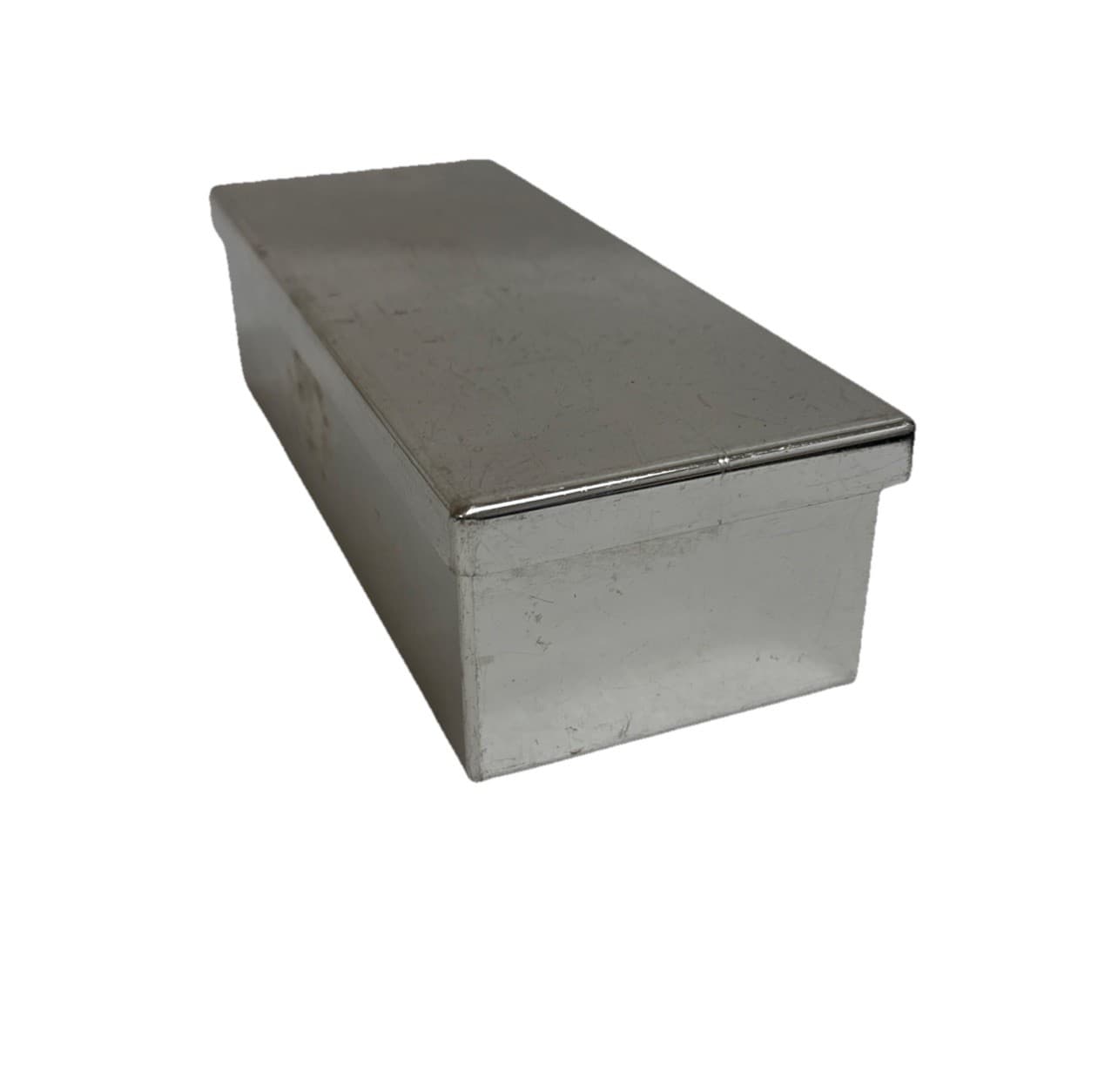 Laboratory Stainless Steel Box with Lid Freezer Rack 9.5 x3.75 x2.5" 3