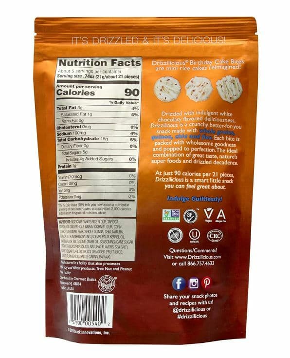 Drizzilicious Birthday Cake Bites, 4 oz. 2